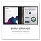 Samsill 11.5 in. x 8.5 in. 3 Rings 1 in. Capacity Durable D-Ring View Binders - Black (4/Pack)